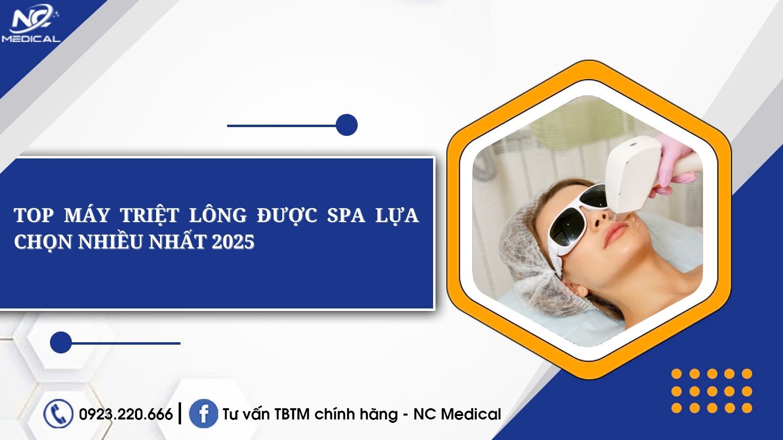 Top máy triệt lông được spa lựa chọn nhiều nhất 2025
